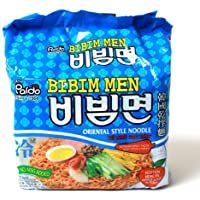 Los mejores  - Estilo Oriental Paldo bibim tallarines coreanos fideos ramen (Pack de 5)